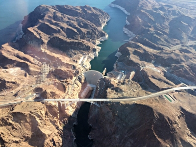 Grand Canyon flight over Hoover Dam